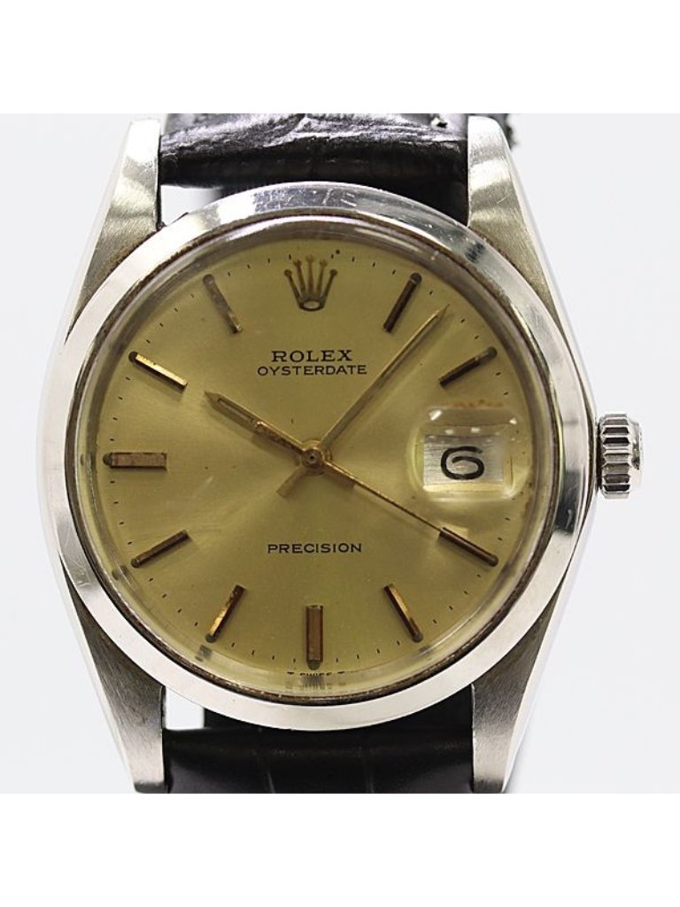 Rolex Oistar Date Hand Wound Gold Dial Watches Mtm Watch
